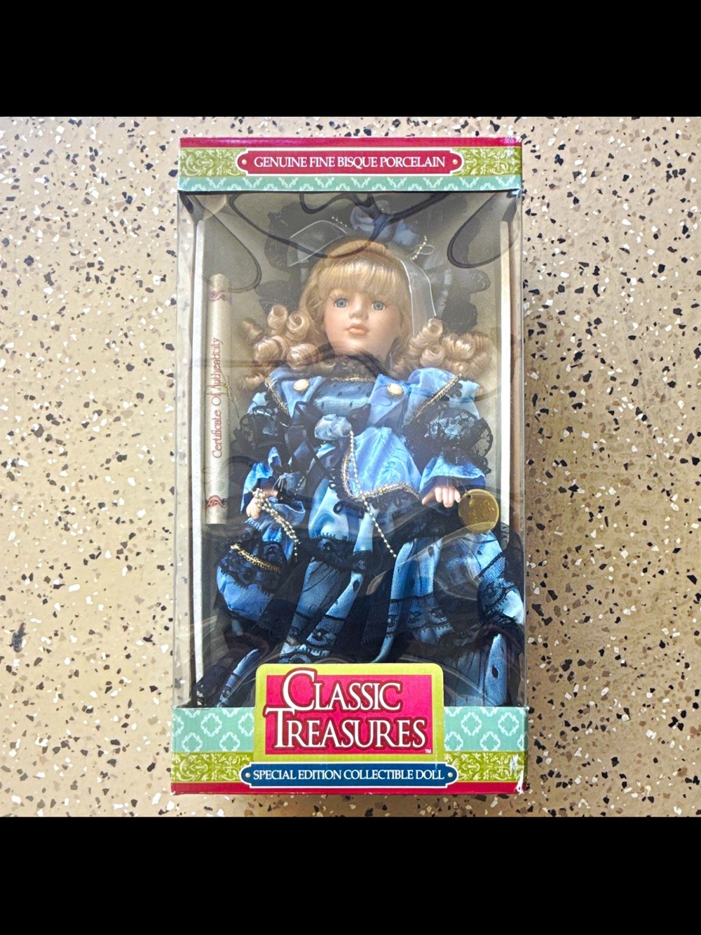Classic Treasures Blue Porcelain Dress Doll - Special Edition